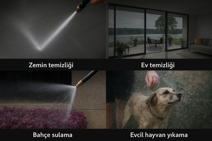 Ayarlanabilir Basınçlı Çok Fonksiyonlu Yıkama Tabancası