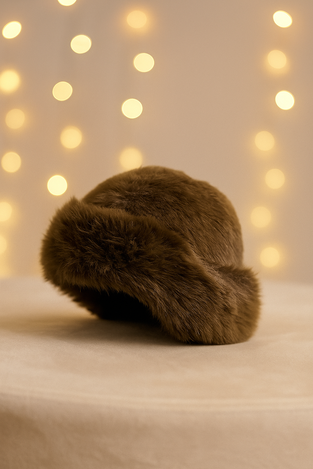 Tüylü Kışlık Havalı Şapka (Kahverengi)